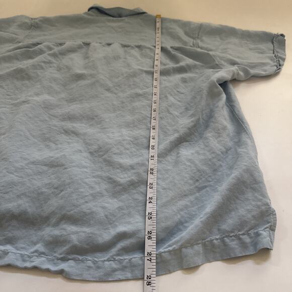 The Havanera Co Hawaiian Shirt Mens XXL Linen Embroidered Musician Drums Retro - Picture 6 of 8